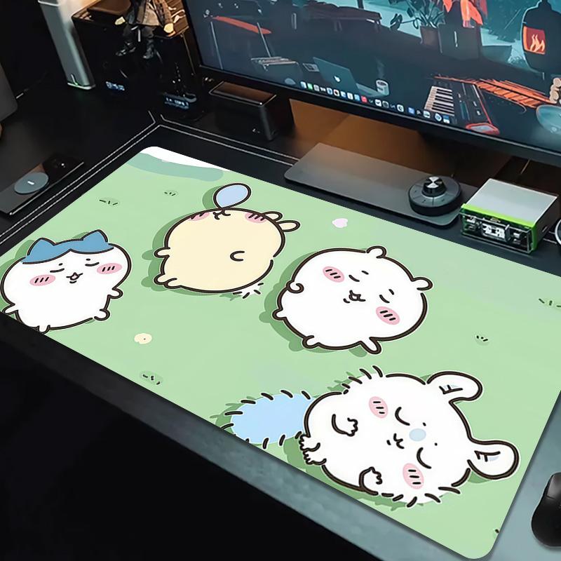 Usagi Print Cushion Non-slip Laptop Tablet Big Mousepad XXL Mat Mini PC Playmat With Lock edge
