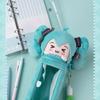 Hatsune Miku Squinting Series Plush Pen Holder Kawaii Cute Children's Writing Box Pencil Case Anime Doll Japanese Birthday Gift