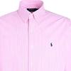 Polo Ralph Lauren Polo Striped Pony Embroidered Poplin Long Sleeve Shirt Men shirts Pink 712818501-001