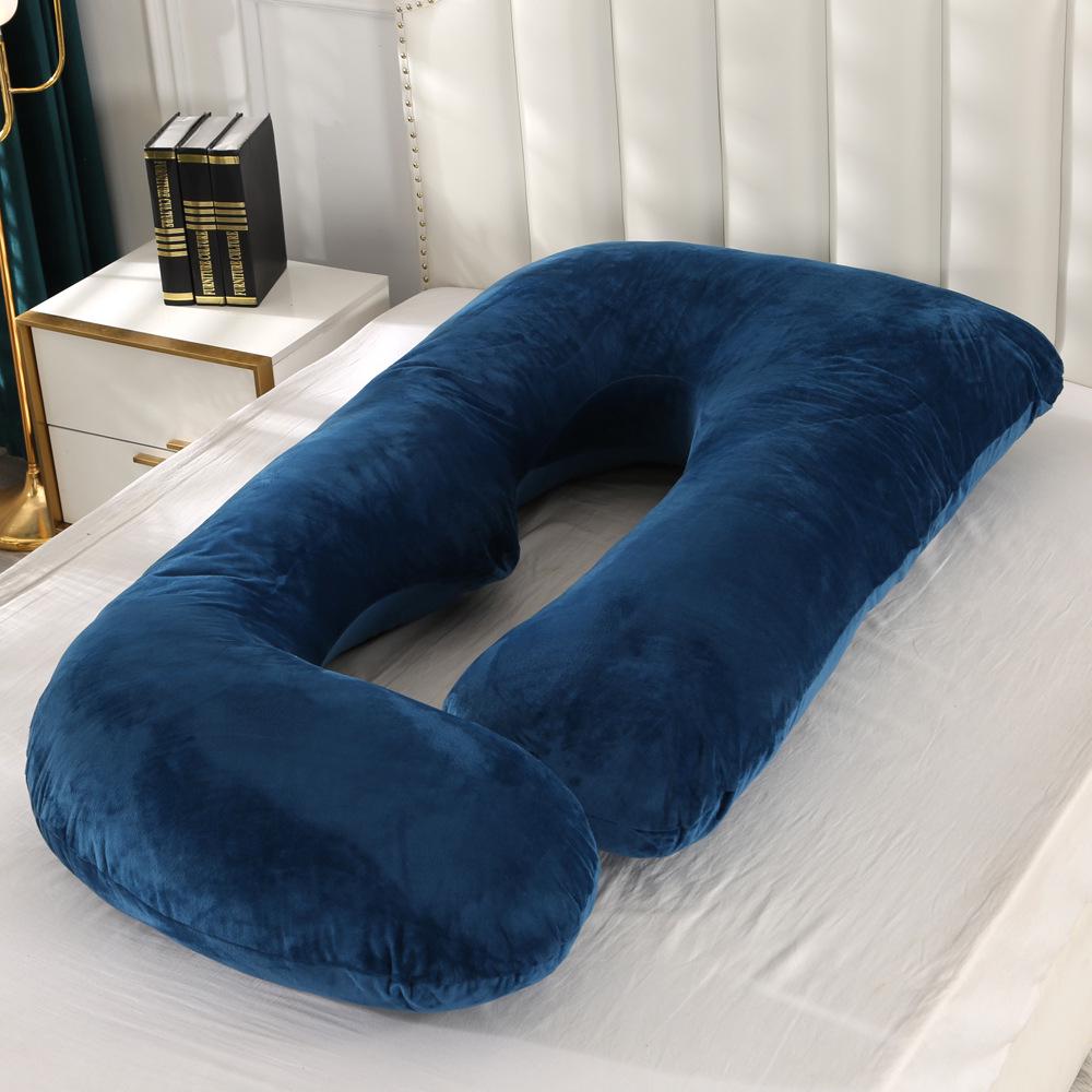High-Density Solid Color Maternity Pillow for Pregnancy, Side Sleeping, Breastfeeding, and Headboard Support