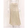 Specchio Rose Pleated Woven Long Skirt 441 244