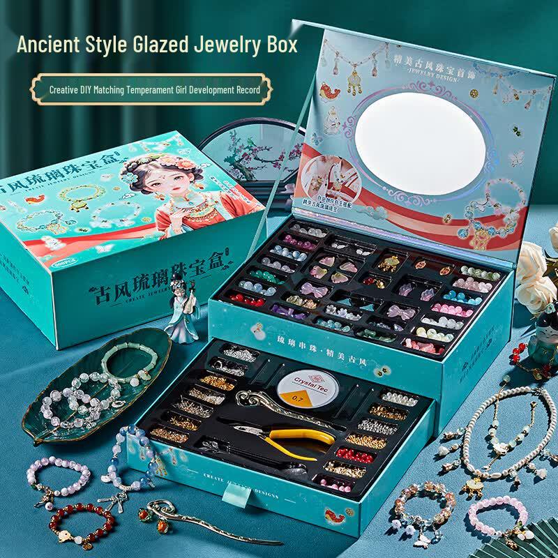 Girls  DIY Bead Bracelet & Jewelry Making Kit