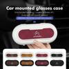 Suede Car Sun Visor Glasses Case Organizer Box Sunshade Holder For C5 C1 C2 C6 C4L DS3 DS4 DS5 C-Elysee Grand Berlingo