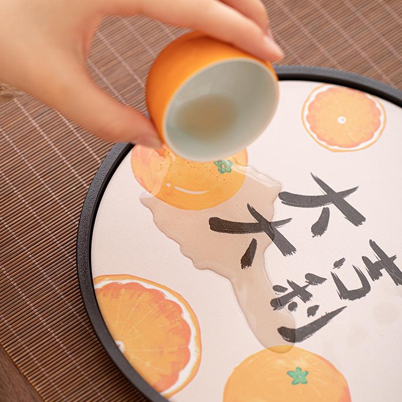 Lucky Travel Teaware Sets Tea Cup Outdoor Portable Storage Set Household Ceramic Tea Pot Gift