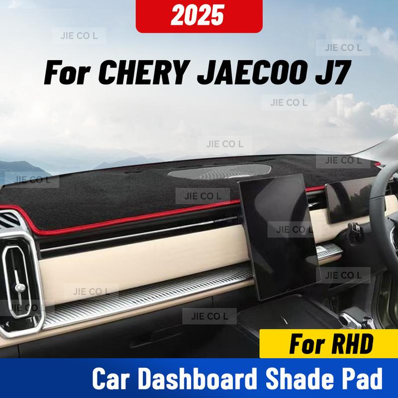 For CHERY JAECOO J7 2025 RHD Car Dashmat Anti-UV Dashboard Cover Dash Mat Sunshade Carpet Protective Accessories