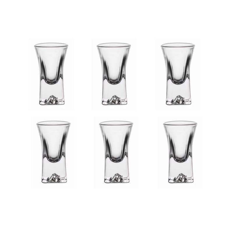 

Наборы из 6 шт. Изысканные бокалы для вина Креативная рюмка для байцзю Бокал для вина с дном в виде айсберга Стопка Бокал для крепких напитков Прозрачный Бокалы и стаканы 12ml