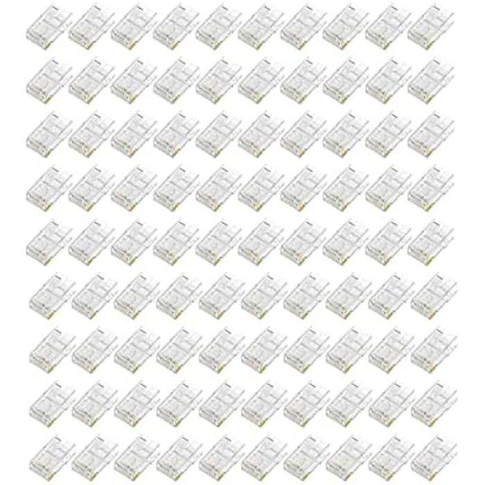 RJ45-kontakt - AISENS - A139-0657 - Kat.6 - 8 ledere - 100 stk.