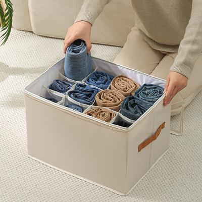 Dustproof 12 Grids Shoes Storage Box Waterproof Clothes Jeans Storage Box Bedroom