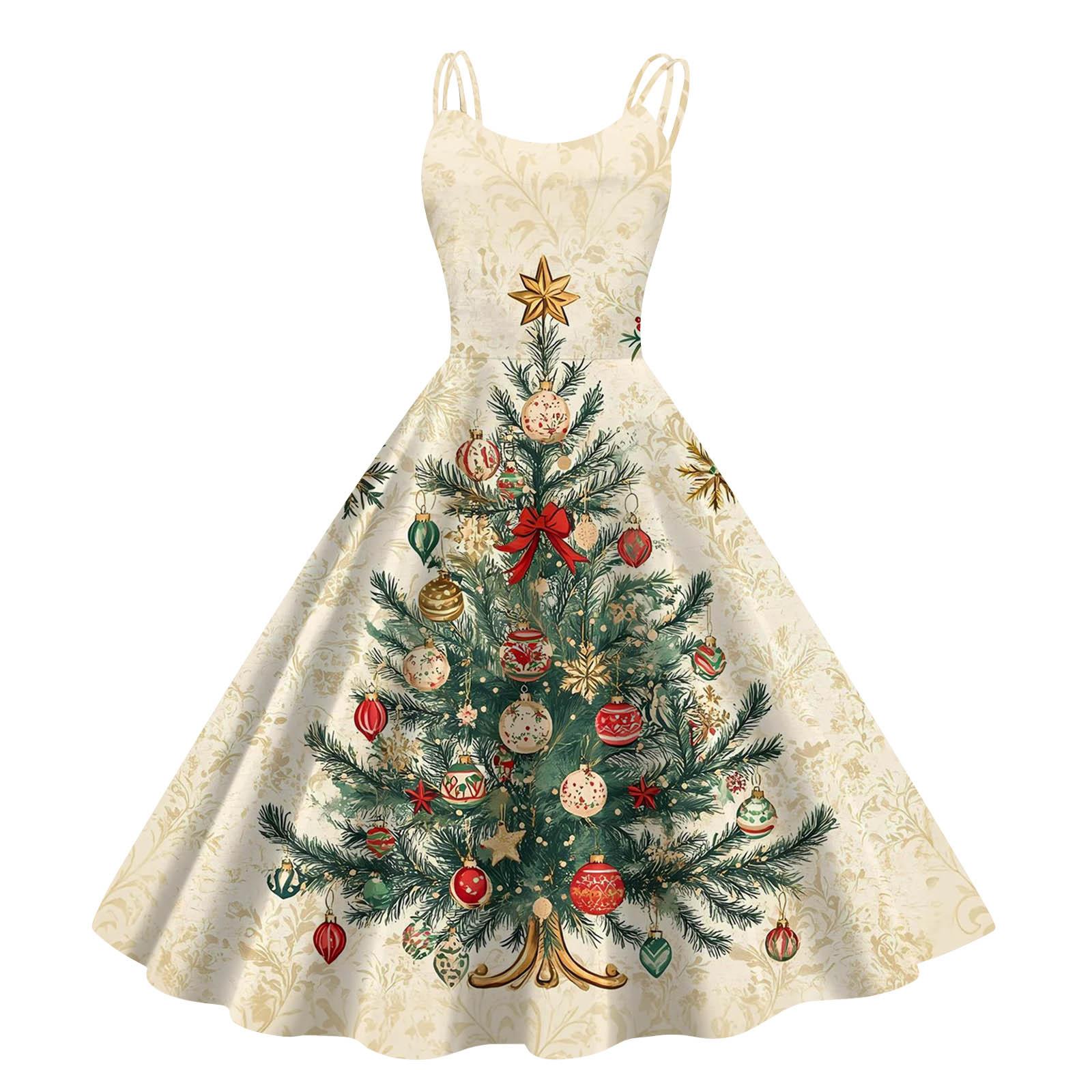 

Детская мода Повседневное платье с рождественским принтом Сексуальное с открытыми плечами Панк Ретро 160 белый