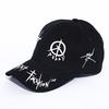 JYL DIY Hip Hop Flat Brim Baseball Cap Street Casual Cotton Hat