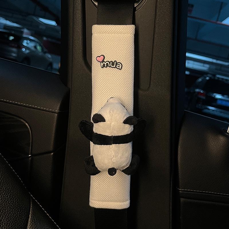 Cute Plush Panda Steering Wheel Cover - Universal All-Season Protection for Girls Default