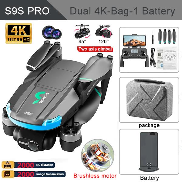 S9S MAX Drone GPS Return Brushless Motor 4K HD Dual Camera 360° Laser Intelligent Obstacle Avoidance 5G WIFI RC Quadcopter Optical Flow Hovering Drone