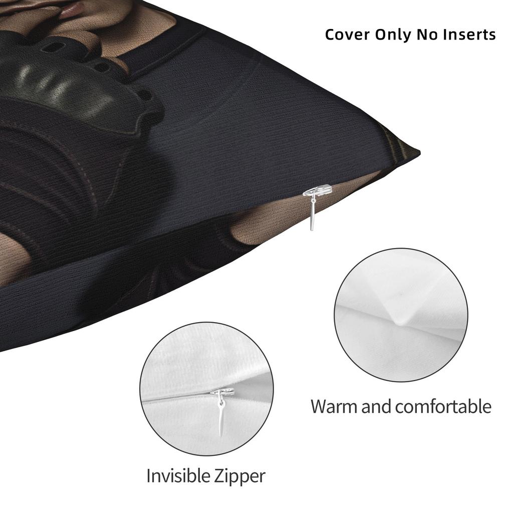Leon Kennedy Pillow Cover Comfy Cushion Cover Cute Funny Pillow Case For Sofa Home Decor