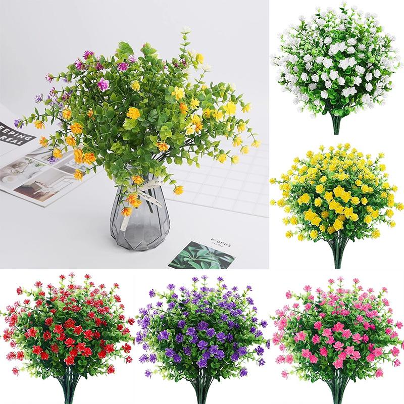 Artificial Flower Household Decoration Milan Grass Artificial Eucalyptus Leaves Lotus Flower Halloween Christmas Decoratives