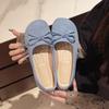 Women's Plus Size Bow Flats: 2026 Spring Slip-On, Comfortable Driving Shoes