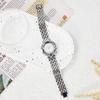 Steel Belt Watch Women'S Diamond-Encrusted Alloy Quartz Watch Niche Light Luxury Waterproof Watch