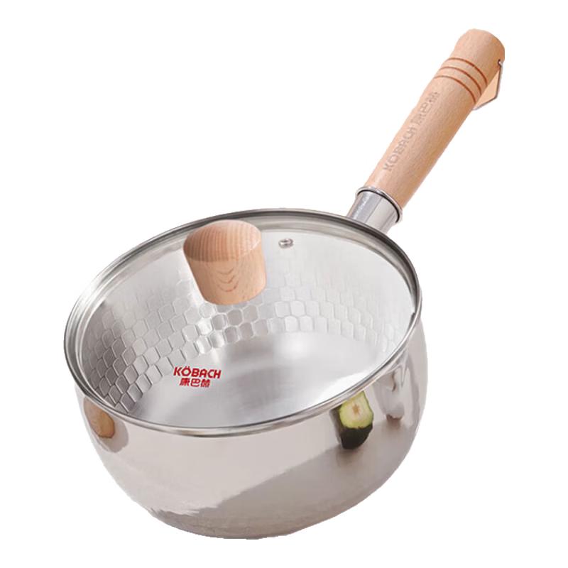 KBH 18cm 304 Stainless Steel Yukihira Saucepan with Lid