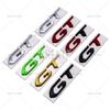 Car Styling GT 3D Metal Chrome Zinc Alloy Emblem Car Badge Body Fender Adhesive Emblem for Peugeot GT RCZ 308 508 3008 5008