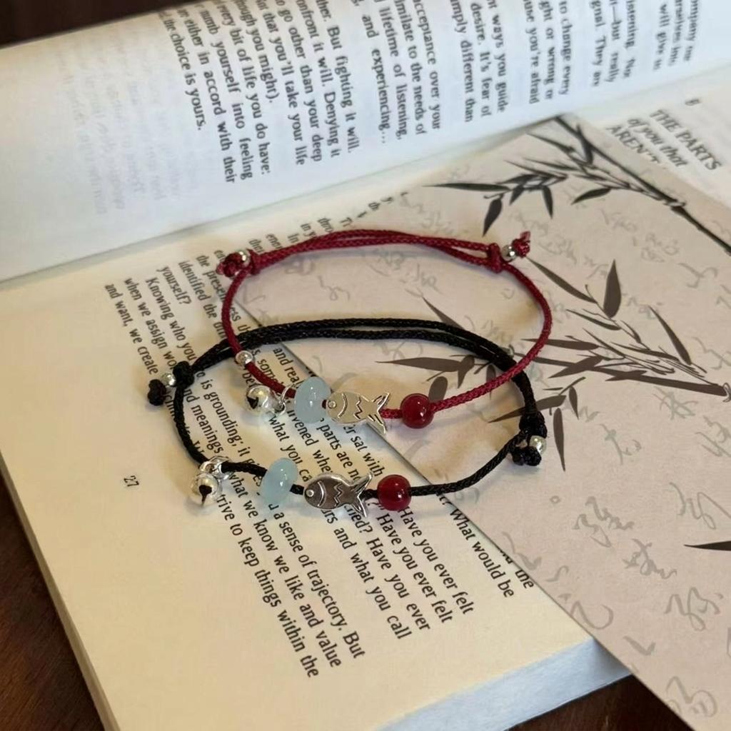 Lucky Fish Bracelet Chinese Chinese Bracelet Adjustable Bracelet Minimalist For Daily Wear Graduation Gift Friend Gatherings