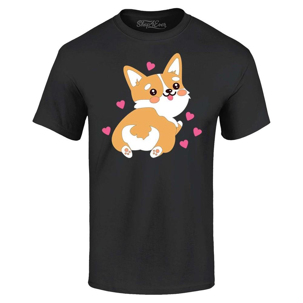 

Cute Corgi Butt Dog Lover T-shirt Pet Shirts M