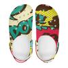 Lightweight Color Print EVA Clogs Unisex Breathable Slip On Garden Shoes Beach Pool Bathroom Home Summer Sandals Comfort Fit
