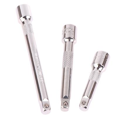 Chromed Steel Extension Bar Ratchet Socket Wrench Adapter 50/75/100Mm Extension Sleeve Wrench Power Drill Adapter