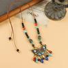 Original Design Nepalese Butterfly Necklace Vintage Clavicle Chain Exotic Style Tassel Frontier Tibetan Headdress