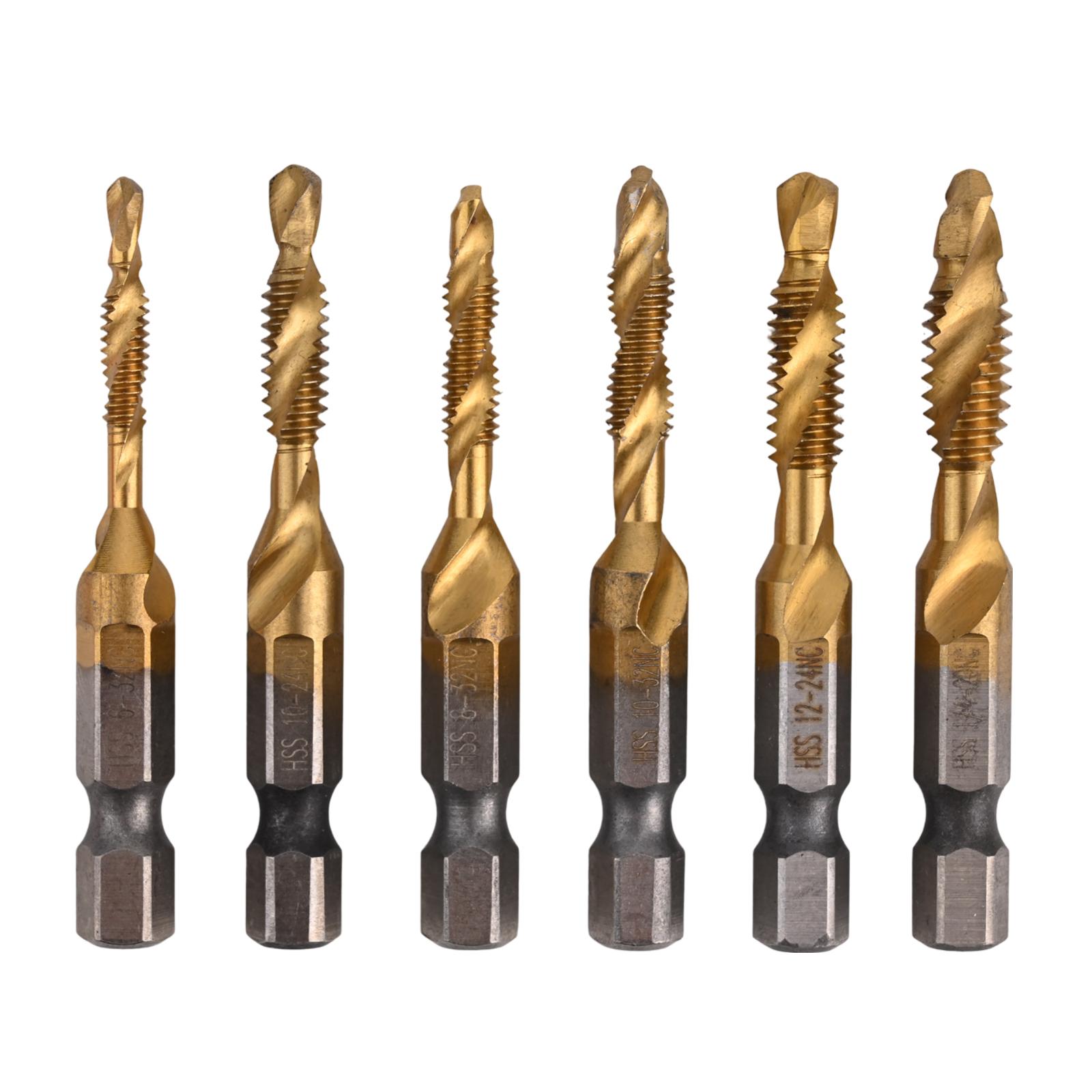 

For Aluminum Quick Change Adapter Hex Shank Drill Bits For DIY Projects Drill Tap Deburr Engraved Label Easy Identification China Mainland