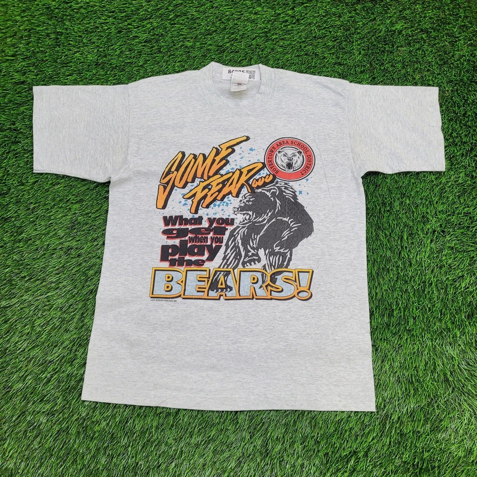 

Vintage Boyertown Area School District Shirt Medium 19x25 Bear 3XL
