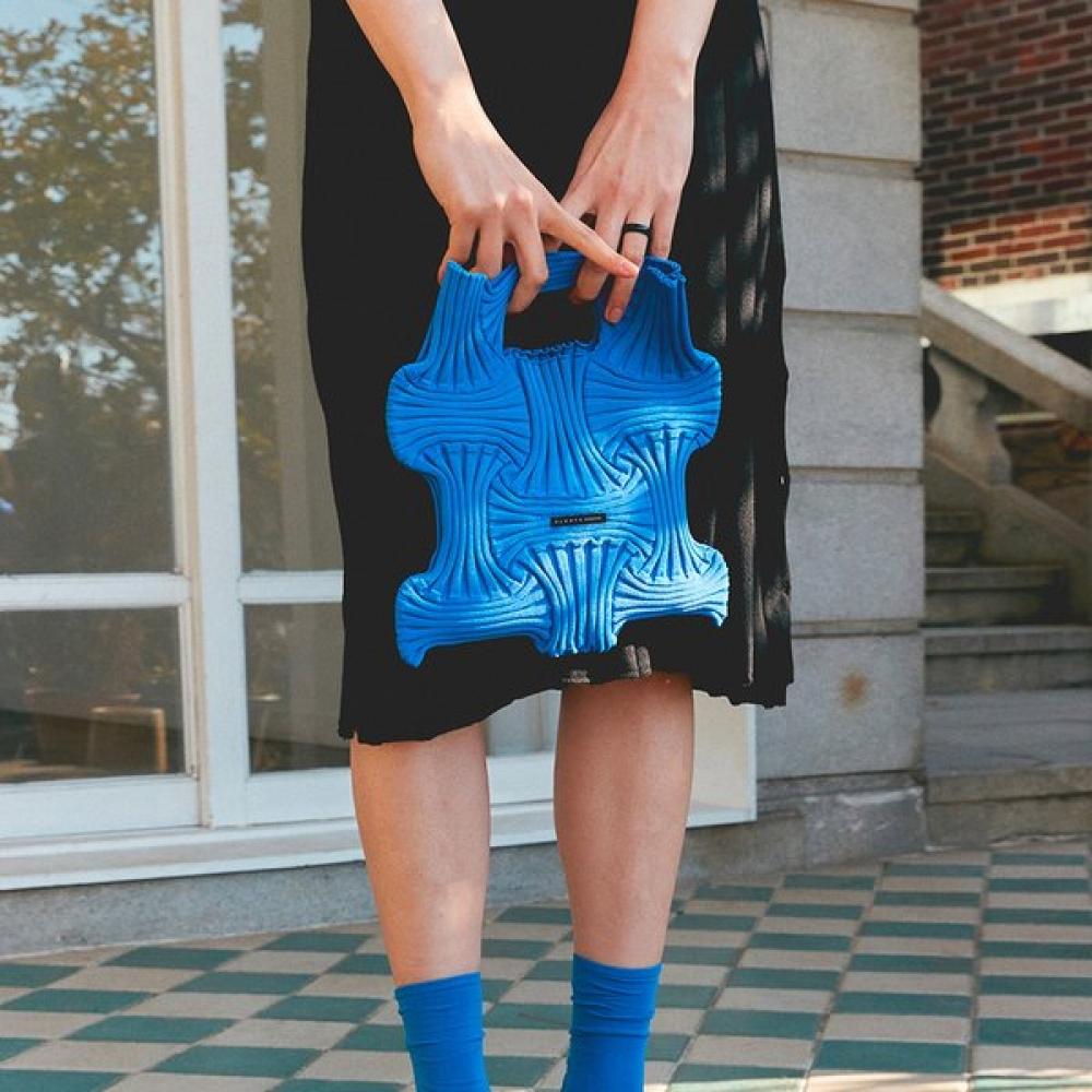 Pleatsmama Bow Bag Blue Liberty