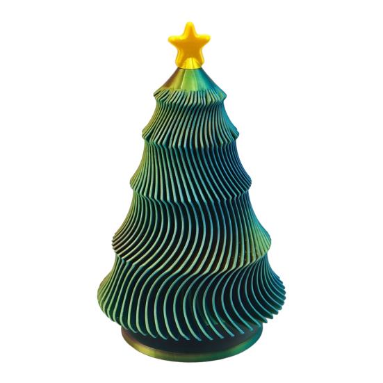DYS 3D Printed Christmas Tree Fidget Toy, Lightweight Mini Desktop Ornament, Decompression Hand Toy for Anxiety Relief And Relaxation Gift