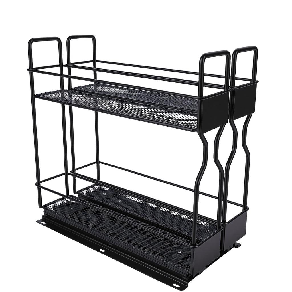Pull Out Seasoning Rack for Cabinet Slide Out Seasoning Kitchen with Label Stickers