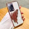 Mi13T Gradient Butterfly Quicksand Phone Case For Xiaomi Mi 13T Pro 13 11 Lite 11T 12T POCO X6 X3 M6 Pro C65 C55 C40 Soft Cover