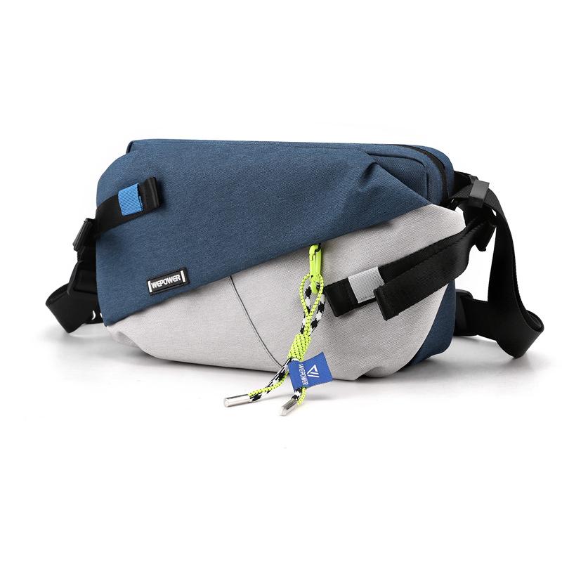 New Men's Crossbody Bag, Large Capacity Mailman Bag, Single Shoulder Men's Bag, Trendy Brand Chest Bag, Cycling Functional Bag