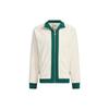 adidas Originals X Notitle Collaboration FW23 Spliced Contrast Zip-Up Stand Collar Jacket Unisex Jacket White IN1087