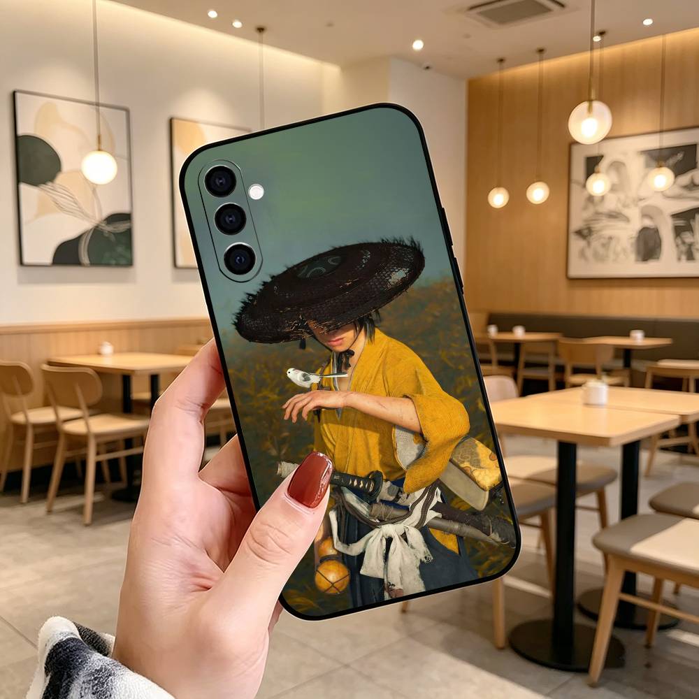 G-Ghost of Yotei Atsu J-Jin S-Sakai Чехол для телефона Черный Силиконовый Мягкий Для Samsung Galaxy A73,A72,A71,A70,A53,A52,A51 Samsung a13 5g