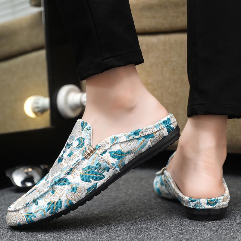 Fashion Mens Loafers Casual Shoes Breathable Summer Sneakers Non Slip Lightweight Walking Shoes Men Comfortable Flats Lazy Shoes