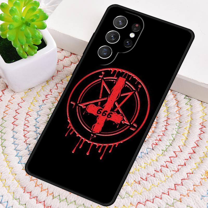 Pentagram 666 Demonic Silicone Phone Case For Samsung Galaxy Note 10 Pro S26 S25 S24 S23 S22 S21 Plus S25Ultra Capa Cover