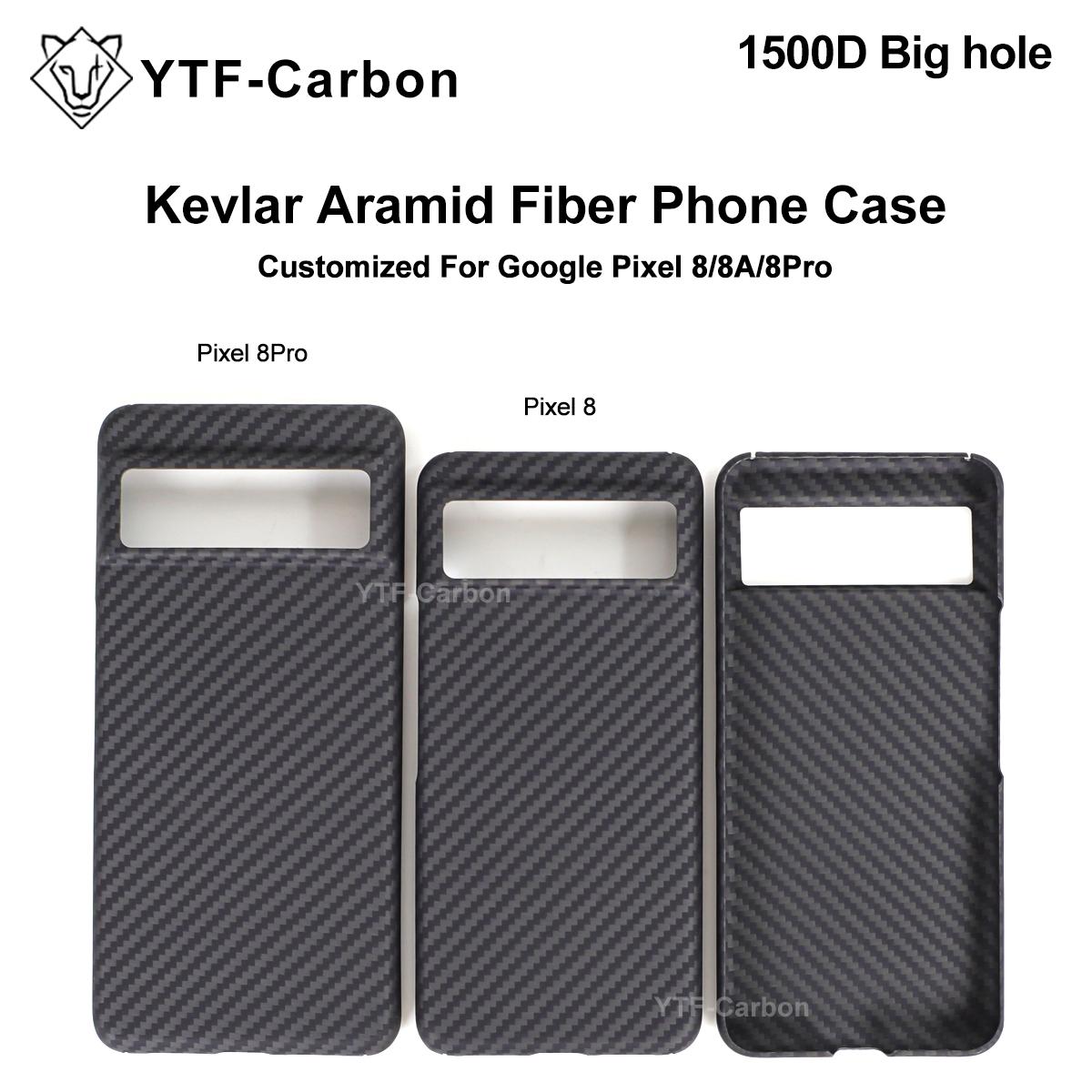 YTF-Carbon Kevlar Aramid Fiber phone case For Google pixel 8 8 Pro aramid Fiber Carbon magnetic kevlar magsafe Thin Light premiu Google Pixel 8a