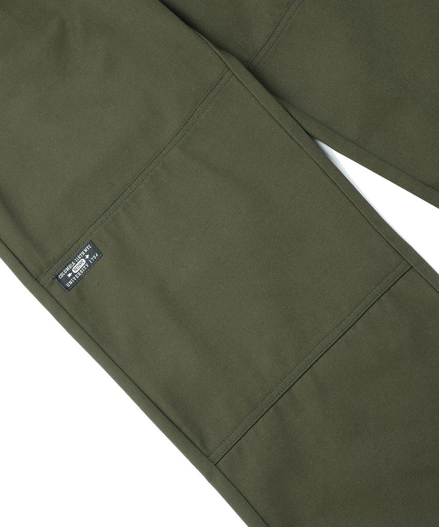 COLUMBIA UNIVERSITY Nyc Label Cp Loose Fit Double Knee Pants Dark Khaki