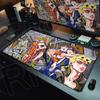 Anime Jojo Bizarre Adventure Mouse Pad Gamer Rubber Non-slip Base Deskmat Kujo Jotaro Cabinet Keyboard Gaming Office Accessories