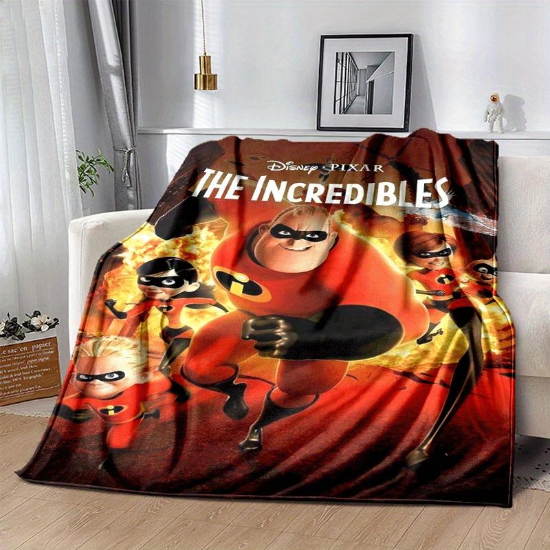 1pc The Incredibles Printing Blanket - Soft, All-Season Throw for Office Blanket, | Personalized Gift with Adorable Cartoon Design