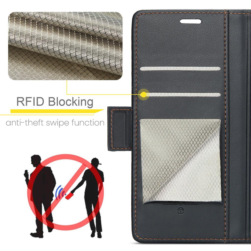 For Samsung Galaxy A07 4G/A06 4G/A06 5G Case CASEME 023 Series RFID Blocking Leather Wallet Stand Phone Cover