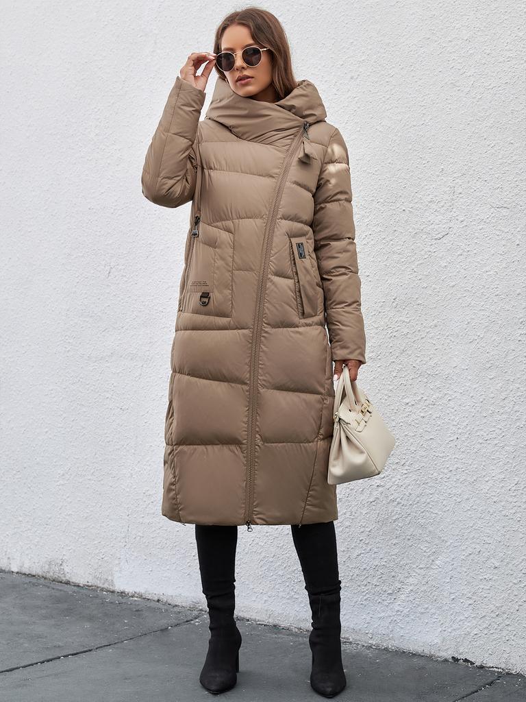 Cinemore New Winter Down Jacket Women Long Thick Coat Hooded Puffer Warm Female Brand Cotton Clothes Elegant Retro Parka 8197