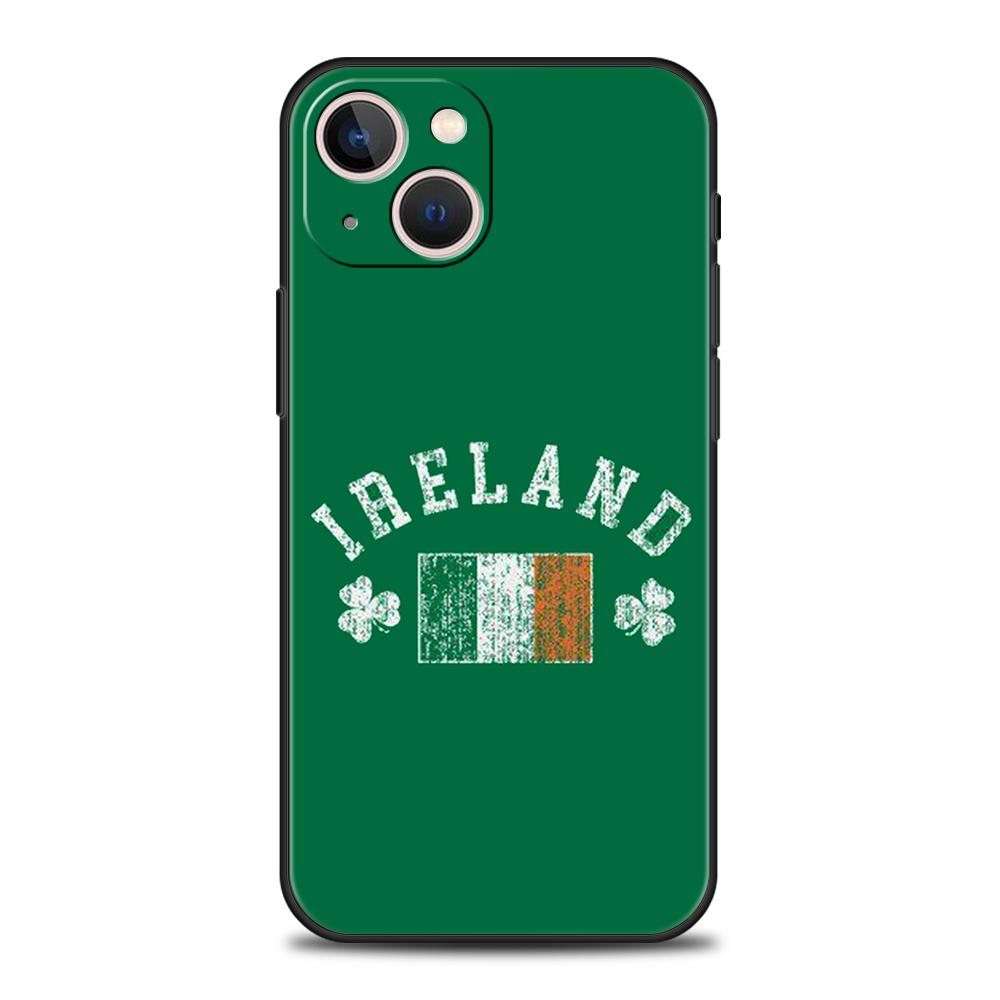 Luxury TPU Soft Phone Case For iPhone 17 Air 16E 16 11 15 14 Pro MAX 12 13 7 8 Plus X XR XS SE 2022 Cover Ireland Flag
