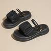 Stepping on shit sandals female summer new fairy with skirt thick-soled two wear sandals soft-soled beach half slippers