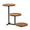 Pastry Display Stand with 3 Round Trays, Look Shelves and Space Saving Form for Dessert Tables, Home Counters, and Serving