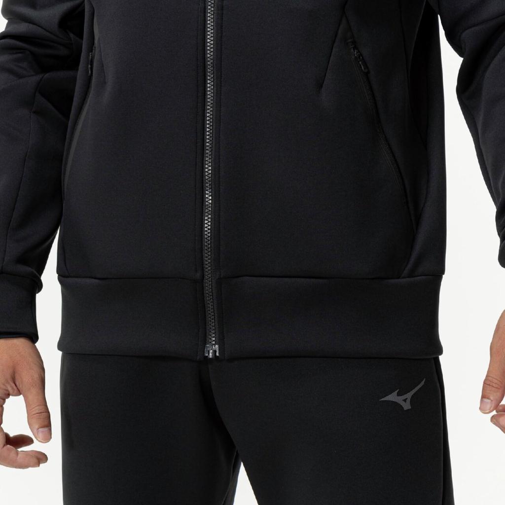 Training Stretch Sweat Size L Wear, Hoodie, Tracksuit, Sportswear, 32MCC050, Unisex, Black,
