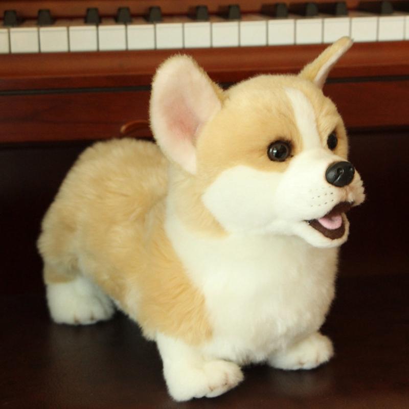 realistic stuffed corgi