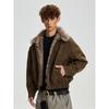 Cabbage Coke American-Style Suede Fur Collar Padded Cotton Jacket Winter Thickened Warm Casual Cotton Coat for Men and Women